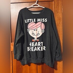 Little Miss Heartbreaker Black Sweatshirt